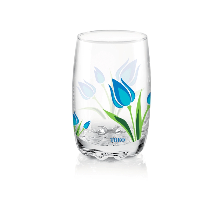 Buy Lyon Glass Tumbler Set of 6, 265ML - Treo by Milton