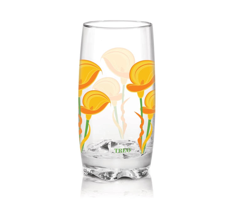 Buy D'ziner Itano Glass Tumbler, Set of 6, 200ML - Treo by Milton