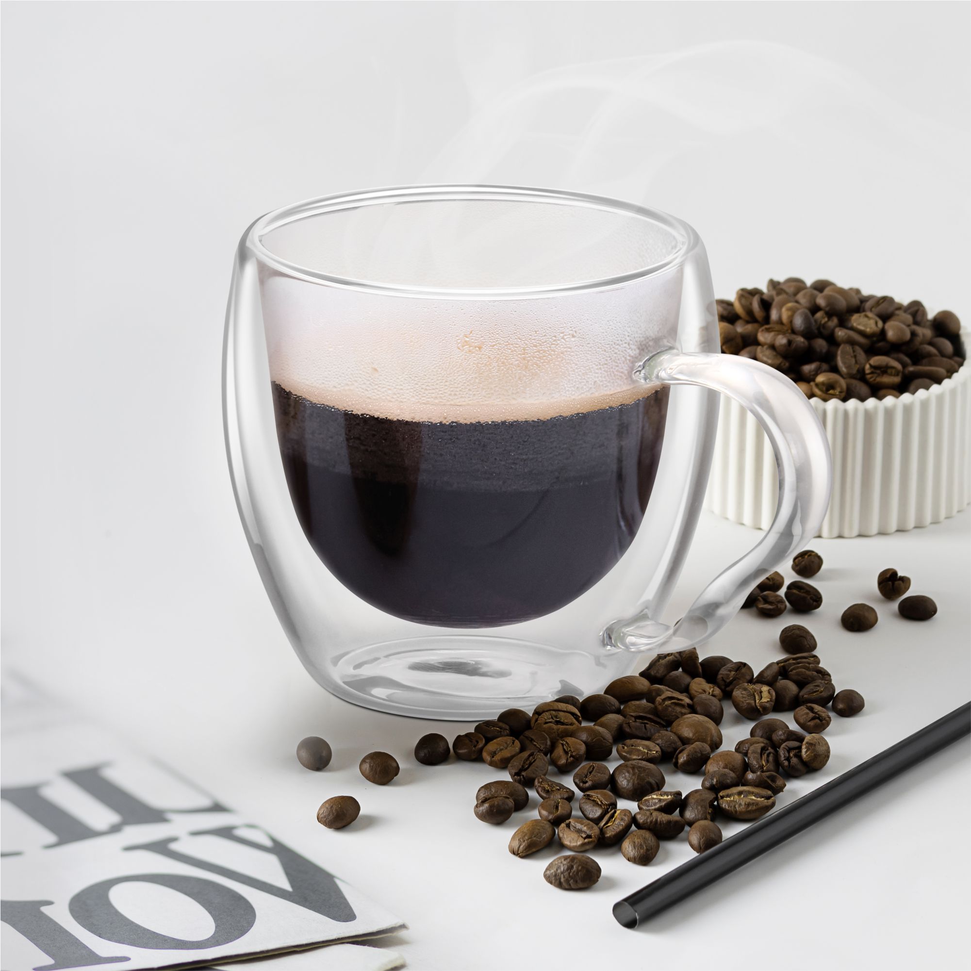 Buy Double Wall Glass Cup Glass Coffee Cup Cool Cocktail Online in India 